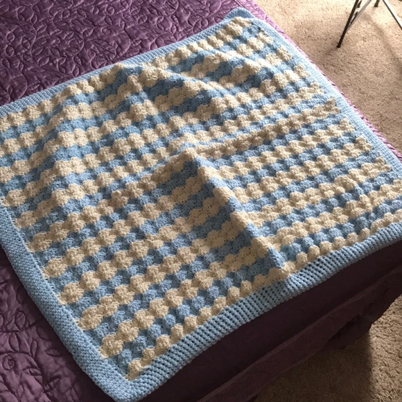 Handmade Crotchet Baby Blanket - Picture 2 of 4
